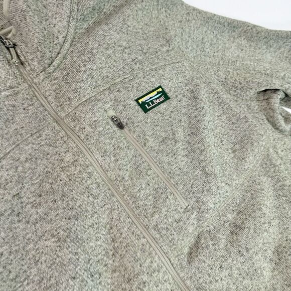 L.L. Bean Jacket men’s  XL Green Long-Sleeve Full-Zip Fleece High Neck Gorp Core - Picture 3 of 10